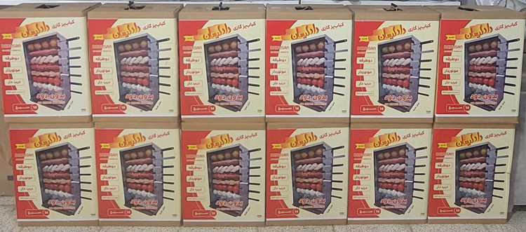 کبابپز گازی ایستاده دادلیسان ۱۴ سیخ – بدون دود